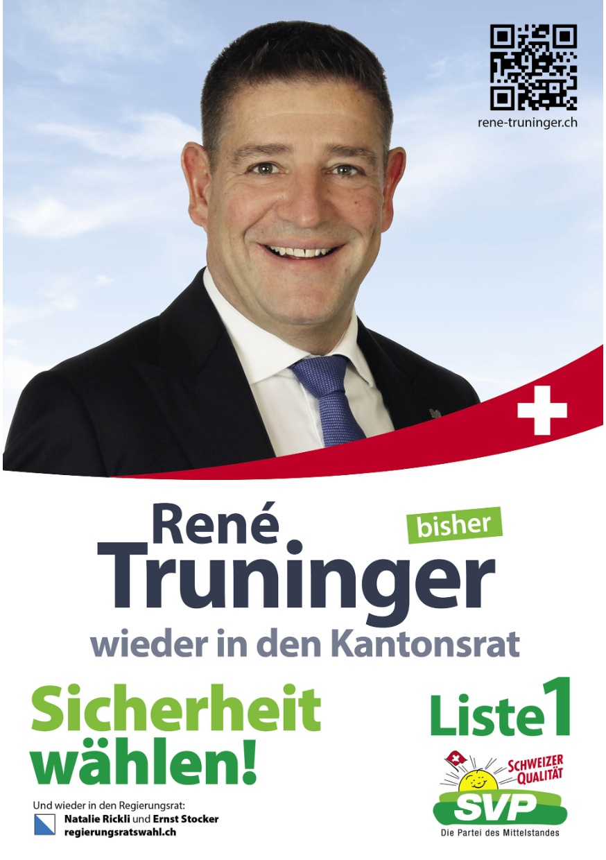 René Truninger 2x auf Ihre Liste 1 #bürgerlichePolitik #bürgerlicheStadtratskandidaten #bürgerlicheStadträte #SVP #ILEF